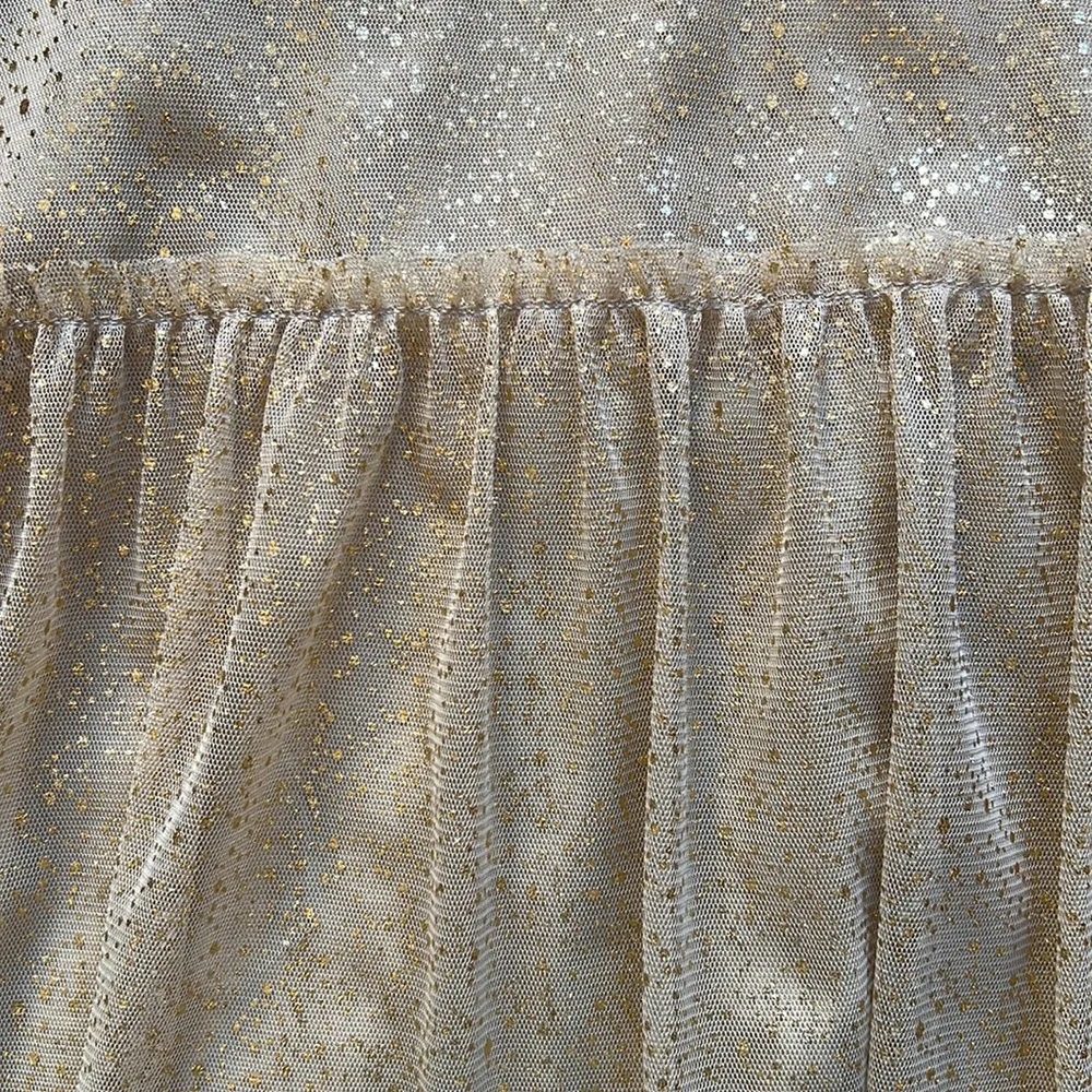 Zara Girls Gold Sparkly Dress - Picture 3 of 6
